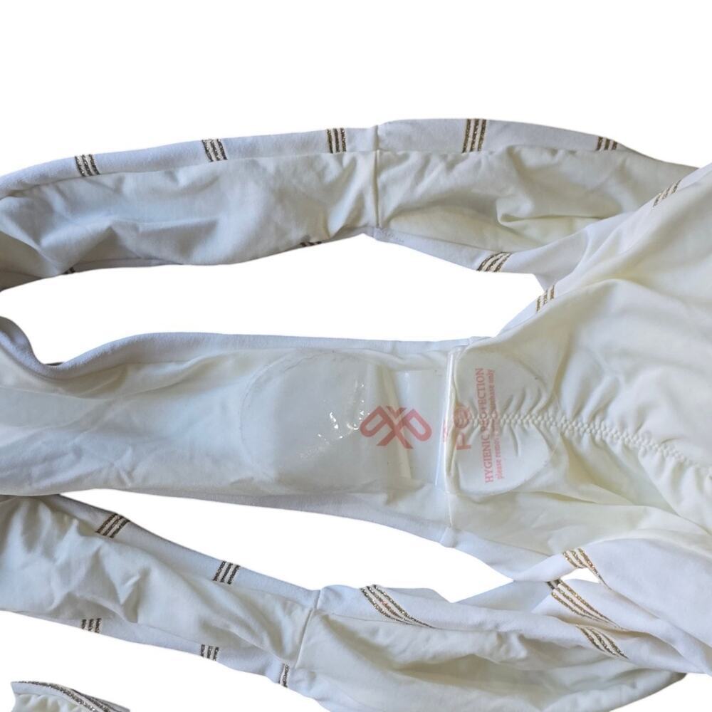 NWT Anthropologie white striped PQ Bikini - Picture 3 of 7